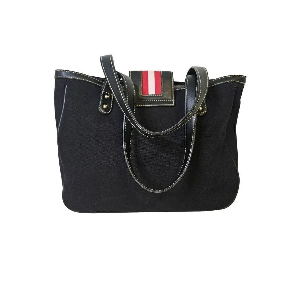 Chaps black canvas purse. - Picture 3 of 7